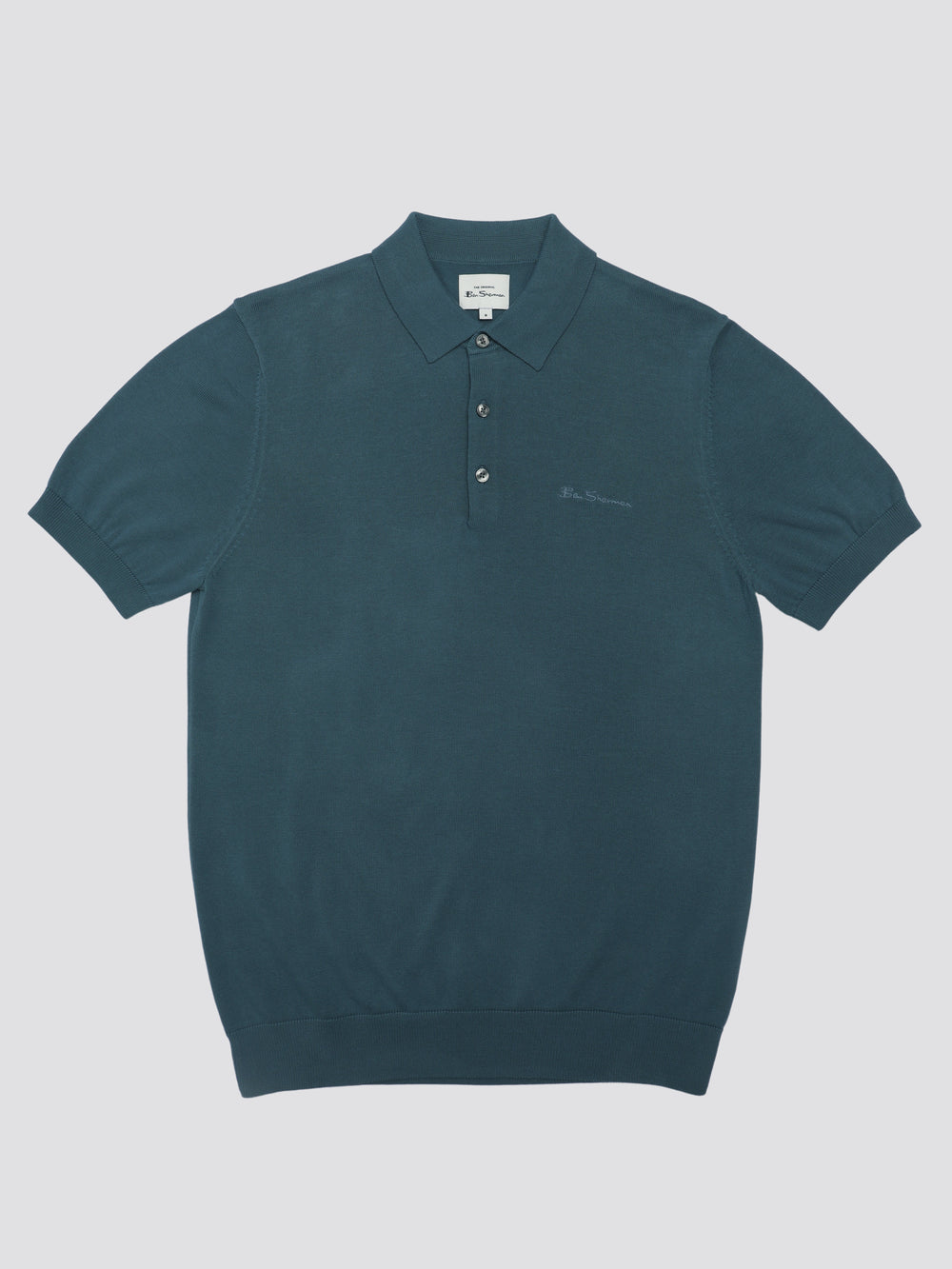 Ben Sherman Signature Short Sleeve Polo Strikkevarer Turkis | JV3184572