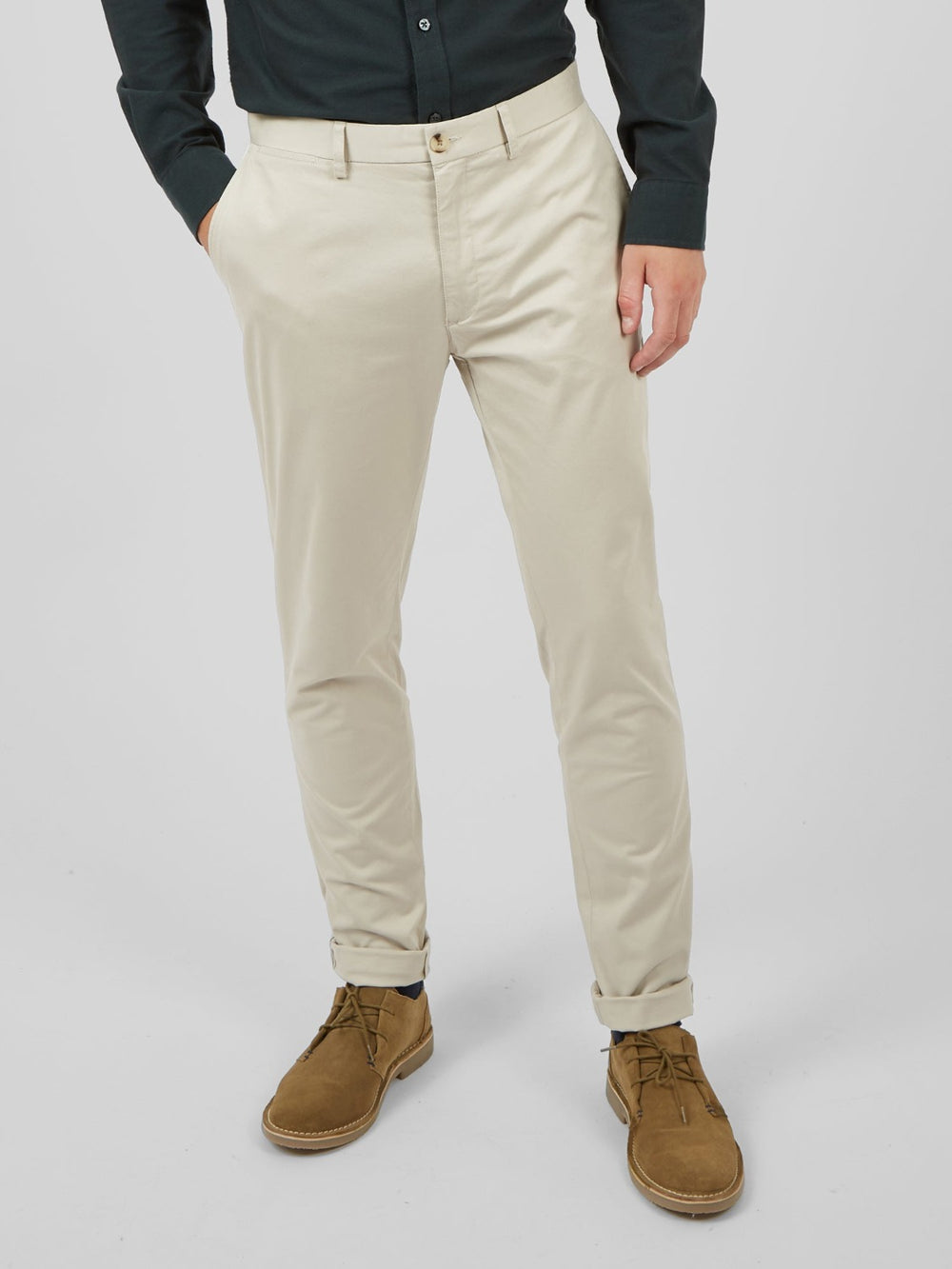 Ben Sherman Signature Skinny Stretch Chino Bukse Hvite | TU2473805