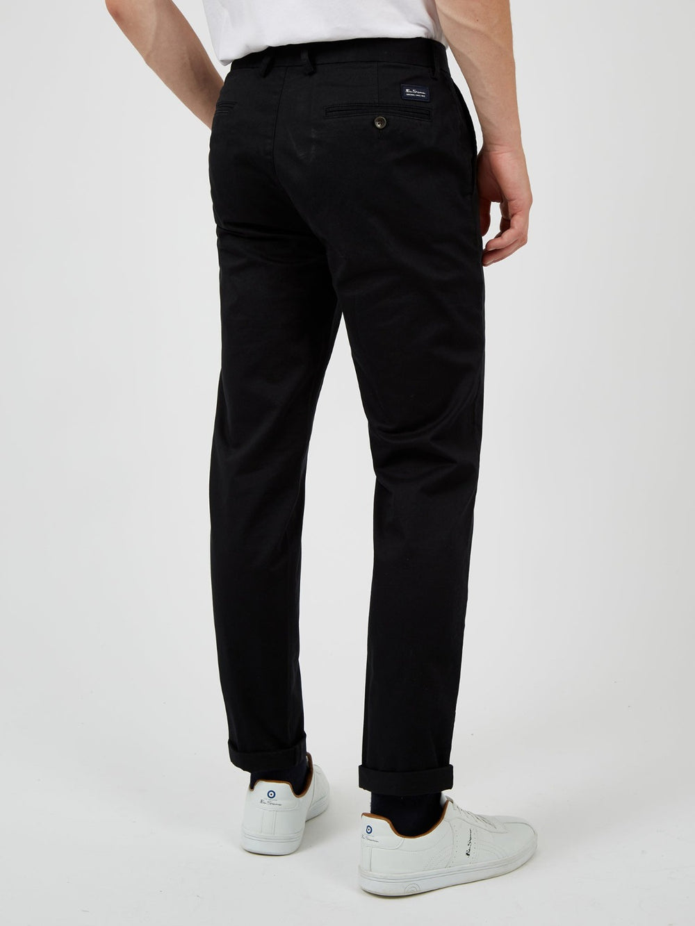 Ben Sherman Signature Slim Stretch Chino Bukse Svarte | BZ4695328