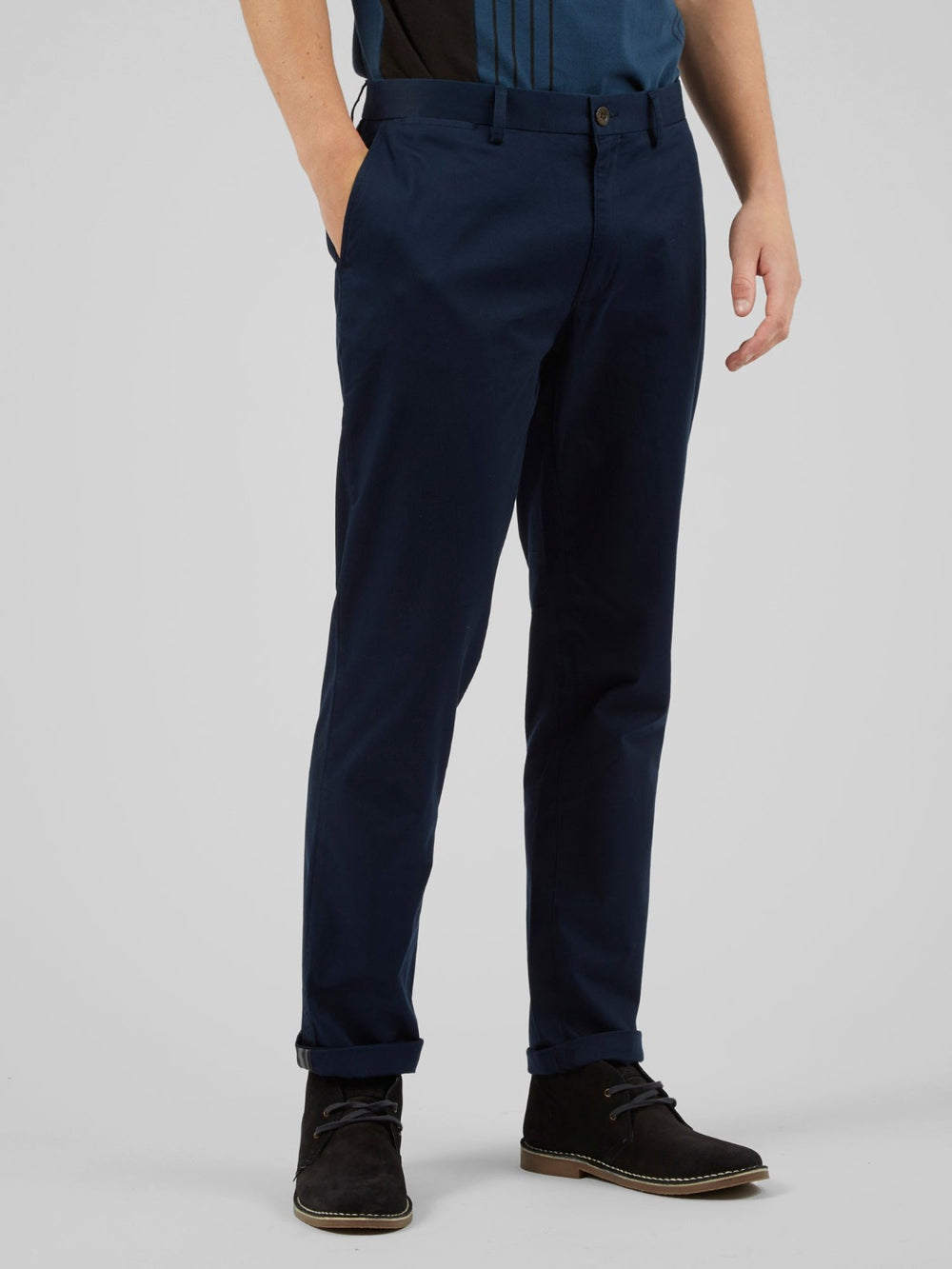 Ben Sherman Signature Slim Stretch Chino Bukse Marineblå | FD0495178