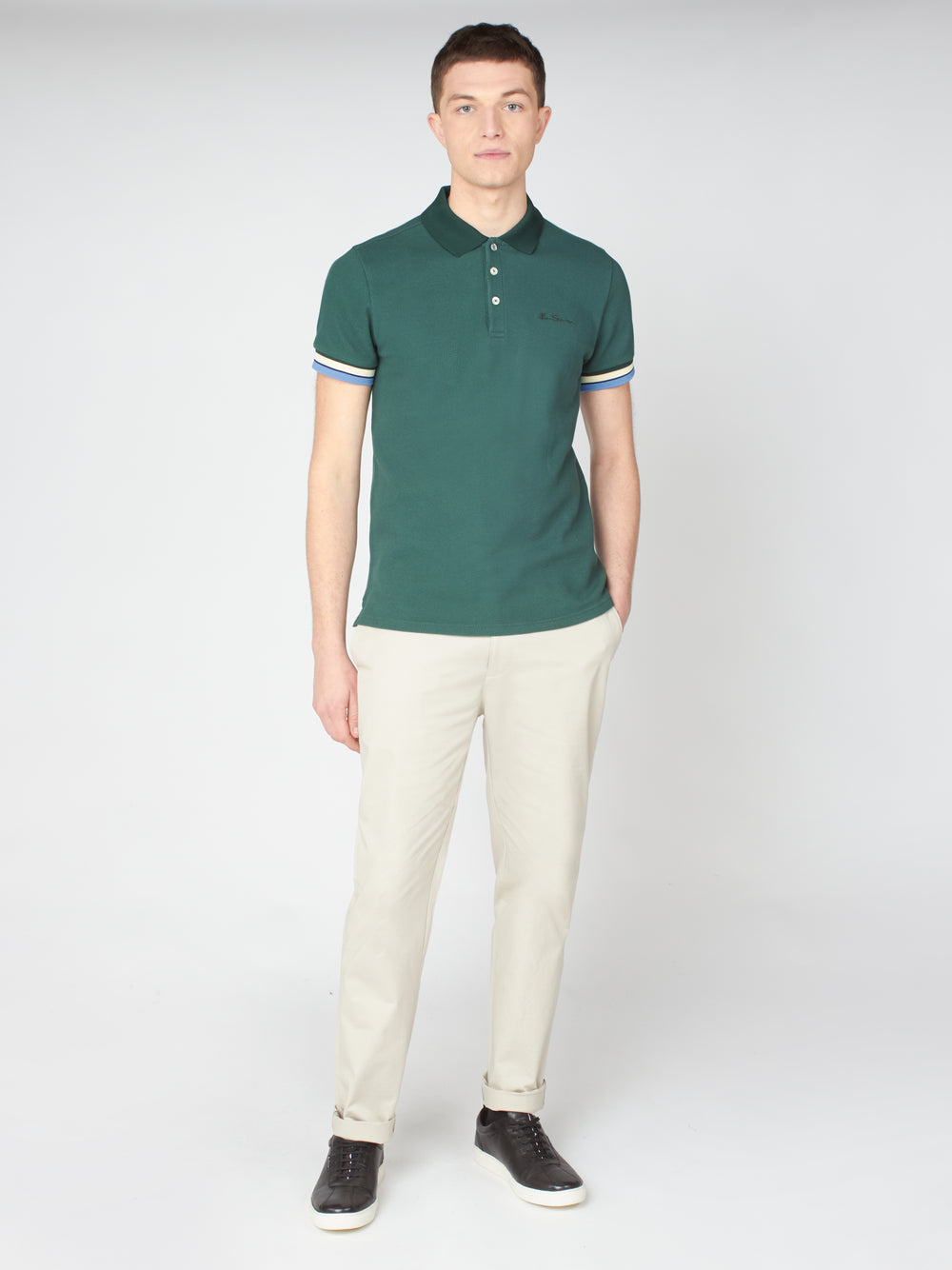 Ben Sherman Signature Slim Stretch Chino Bukse Hvite | HA4398501