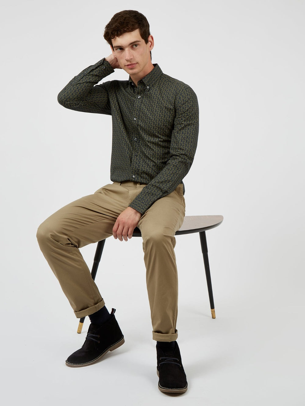 Ben Sherman Signature Slim Stretch Chino Bukse Grå | LB5304891