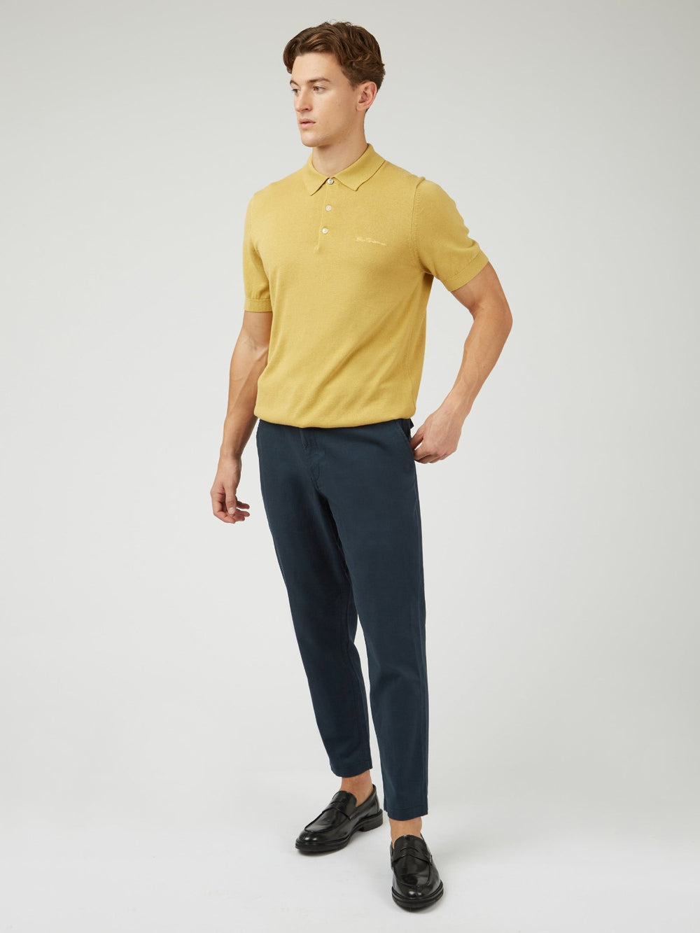 Ben Sherman Signature Slim Taper Linen Bukse Grønn | UP8413095