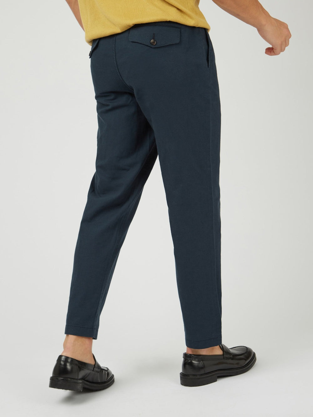 Ben Sherman Signature Slim Taper Linen Bukse Grønn | UP8413095