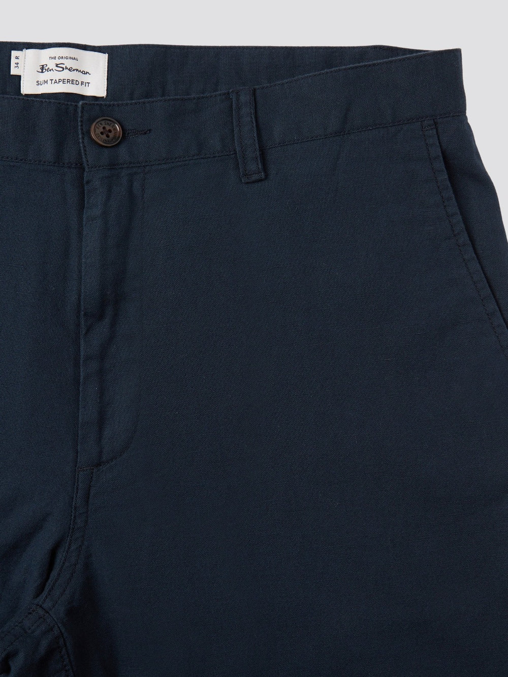 Ben Sherman Signature Slim Taper Linen Bukse Grønn | UP8413095