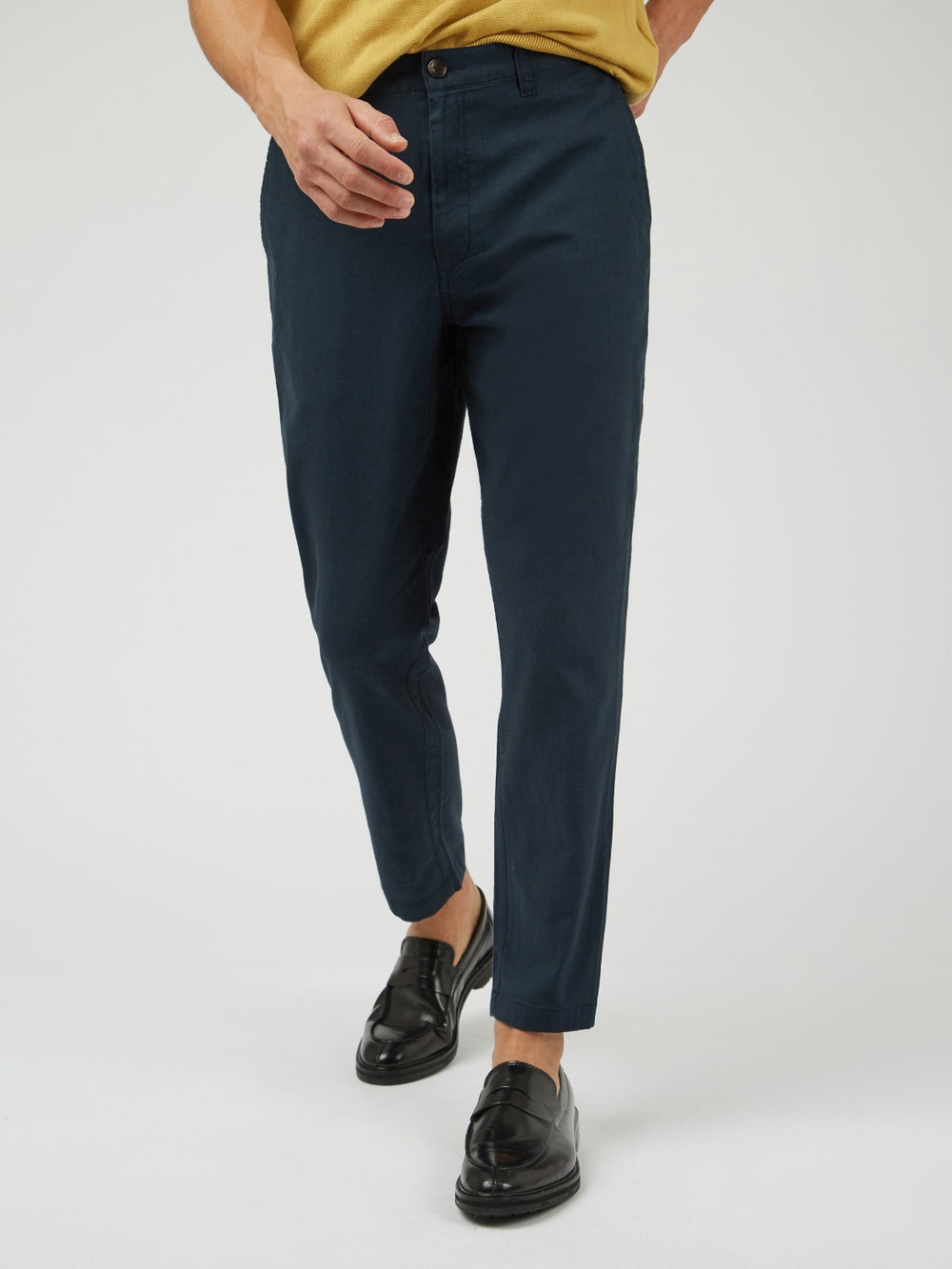 Ben Sherman Signature Slim Taper Linen Bukse Grønn | UP8413095