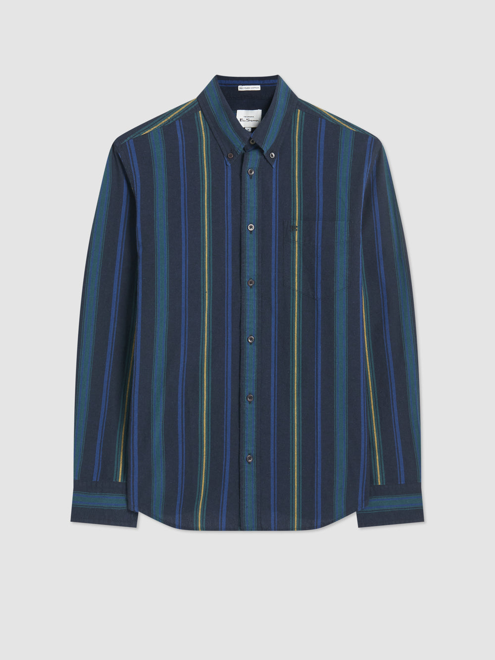 Ben Sherman Signature Striped Oxford Skjorte Grønn | GL0129485