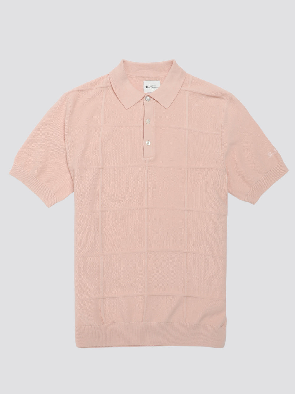 Ben Sherman Signature Textured Polo Strikkevarer Rosa | DW9732156