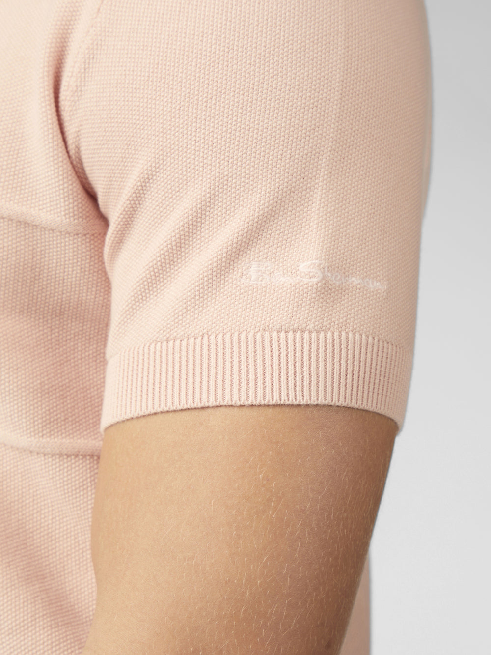 Ben Sherman Signature Textured Polo Strikkevarer Rosa | DW9732156