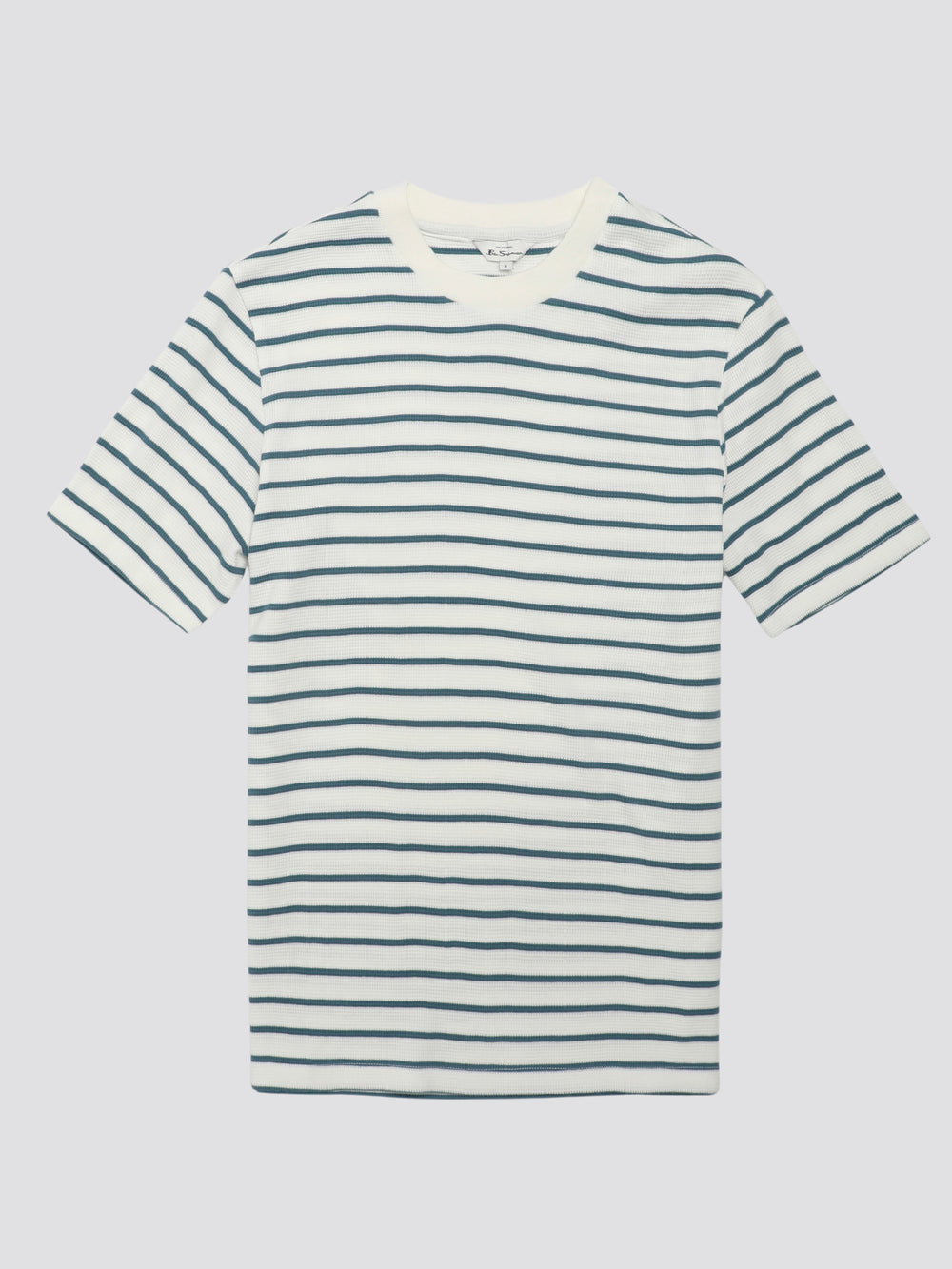 Ben Sherman Signature Waffle Stripe T-Skjorte Hvite | NC4608572