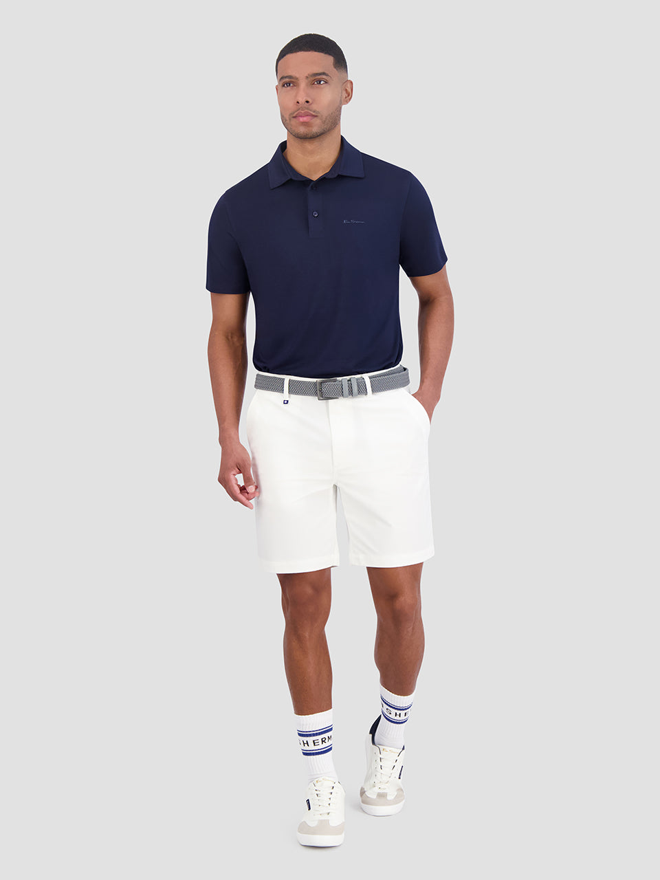 Ben Sherman Solid Air Pique Sports Fit Polo T Skjorte Marineblå | ZP3479821