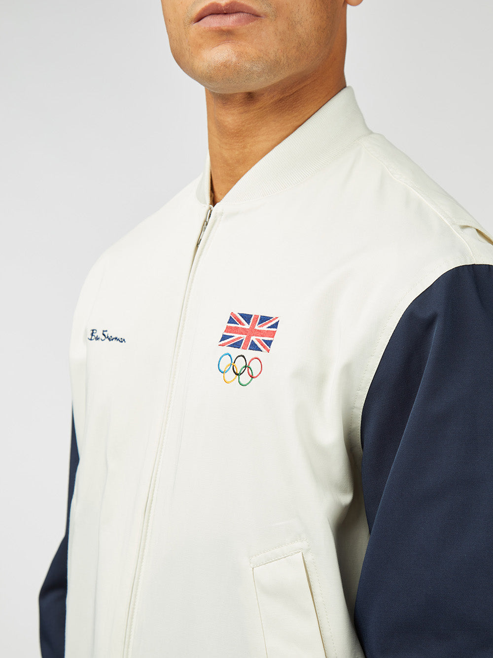 Ben Sherman Team GB Commercial Bomber Jakker Hvite | QL8457619