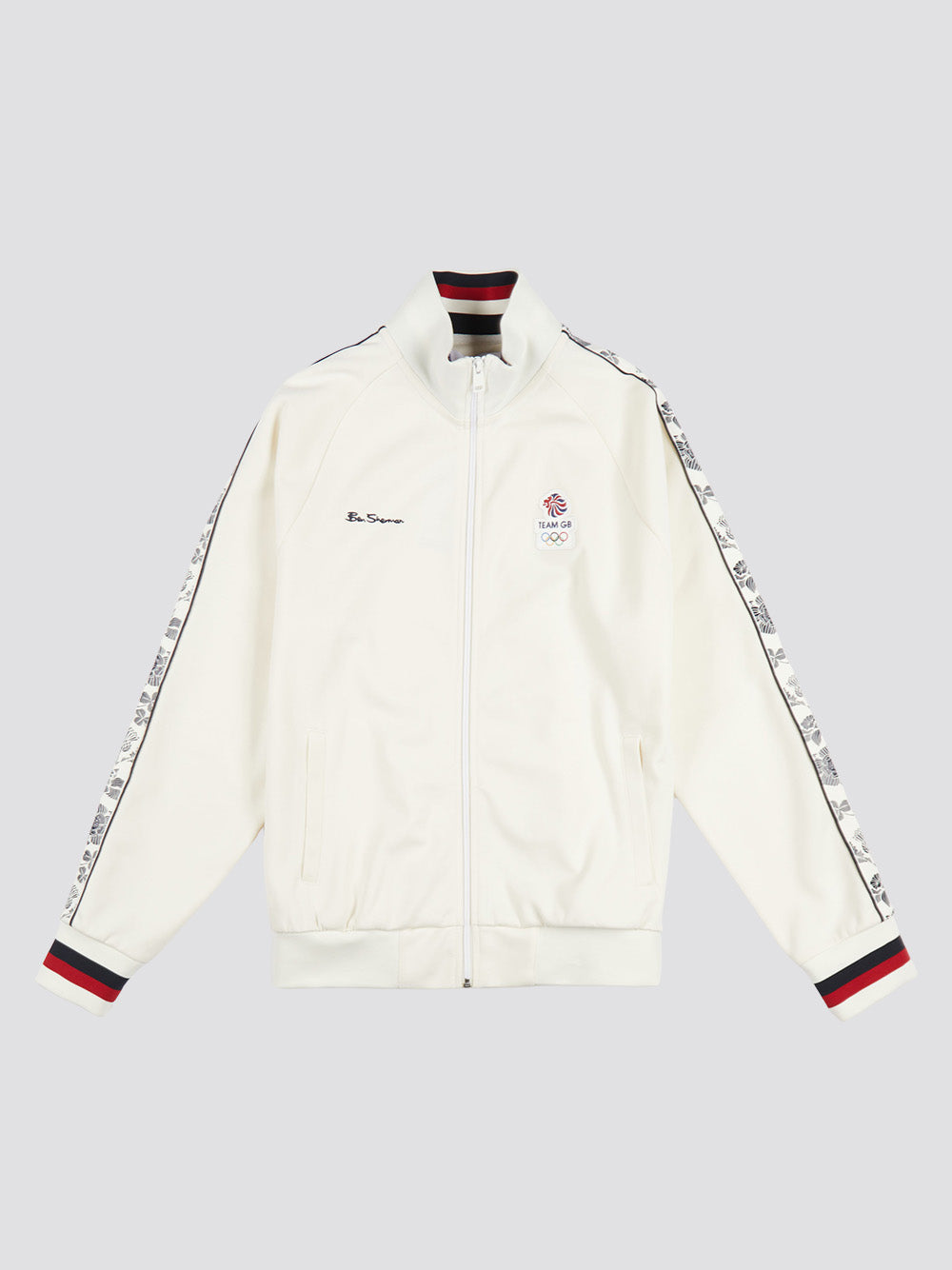 Ben Sherman Team GB Taped Track Top Jakker Hvite | YH5281476